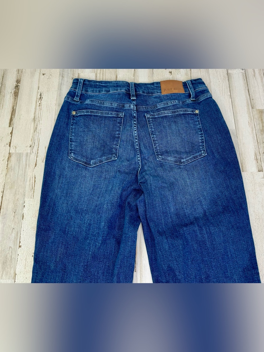 Judy Blue Jeans Womens 14W Petite Blue High Rise Straight Fit - Picture 10 of 11